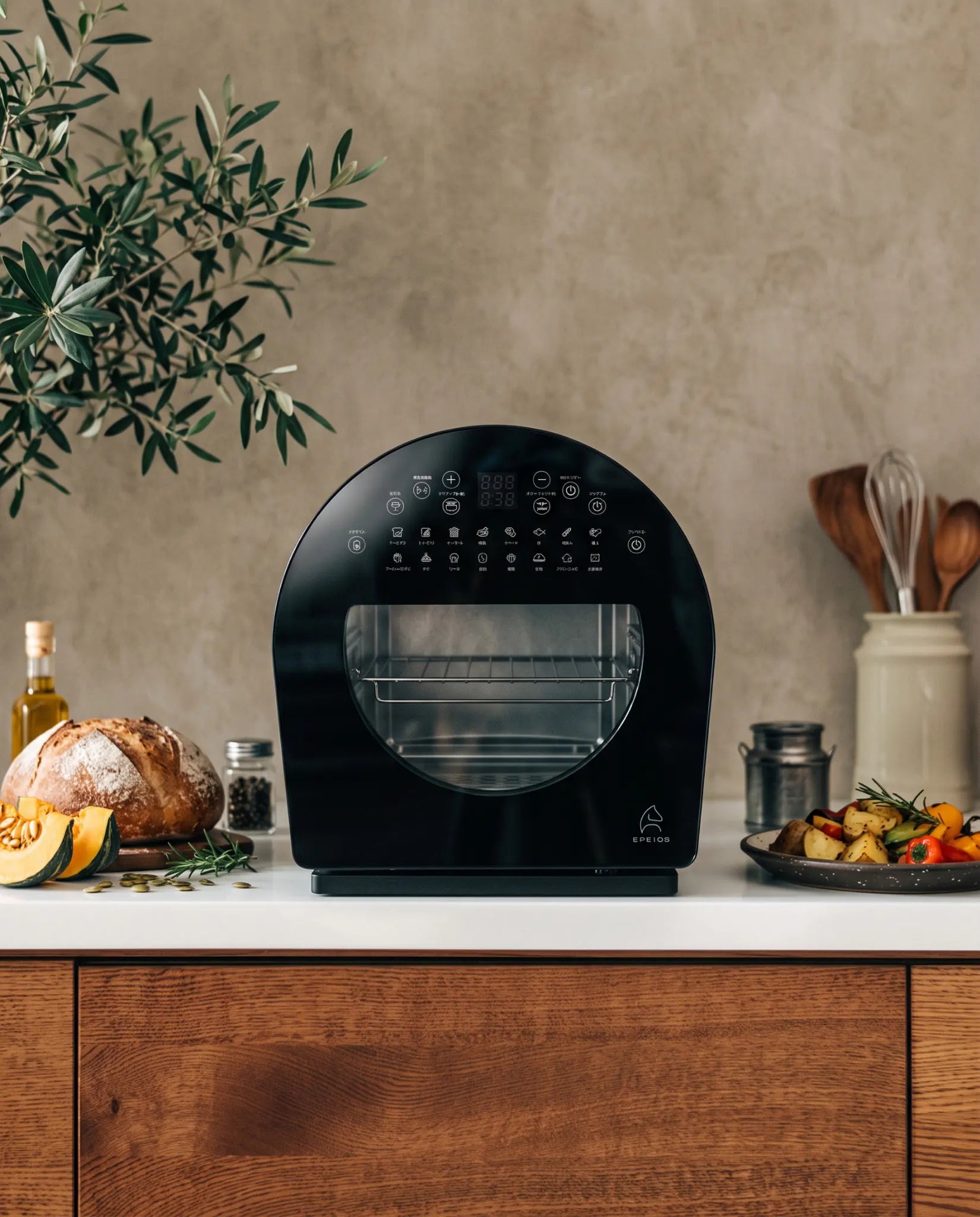 Chef oven from the Japan collection in a warm home kitchen