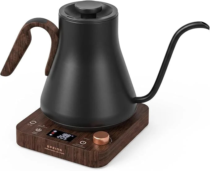 Gooseneck Electric Kettle — Black Walnut