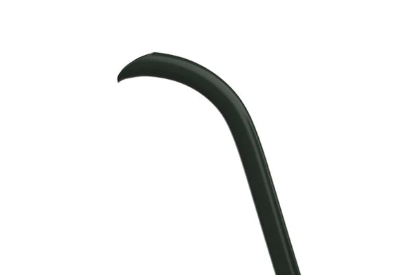 The curved tip of the black gooseneck spout